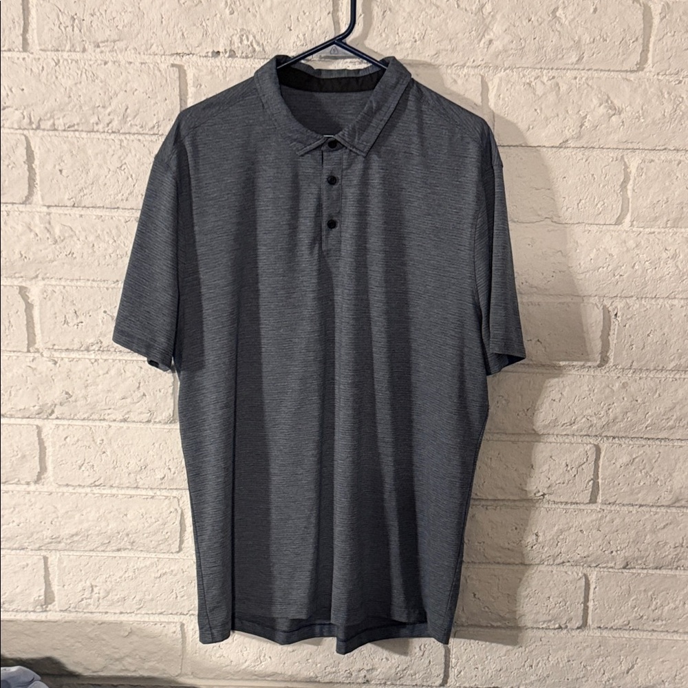 Lululemon Men's Blue Polo Shirt